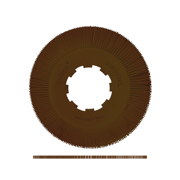 Dedeco SUNBURST 10" TS DISCS BROWN 36 GRIT (A/O) 70/BX 1396